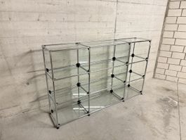 USM Sideboard 3x3 aus Glas, guter Zustand