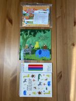 Malbücher Set für Kinder - Malen, Stickern und mehr!
