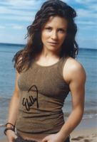 Original Autogramm von EVANGELINE LILLY (Lost) auf Großfoto