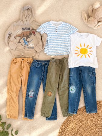 7x Kinderpaket Kleiderpaket 122-128 cm