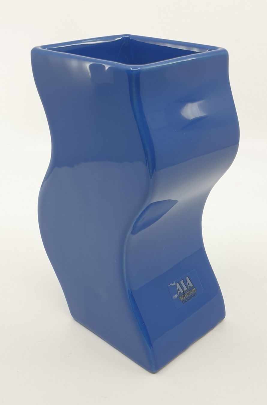 ASA Selection Vasen & Gefässe: Blaue Keramik Vase Asa Selection – Gebraucht aus Emmen von magelan