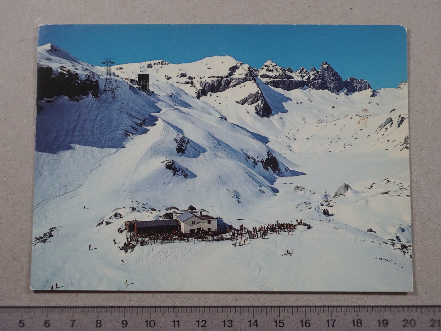 Ansichtskarten: Flims, Segnes Hütte, 1977, Ski – Gebraucht aus Lenzburg von fh1