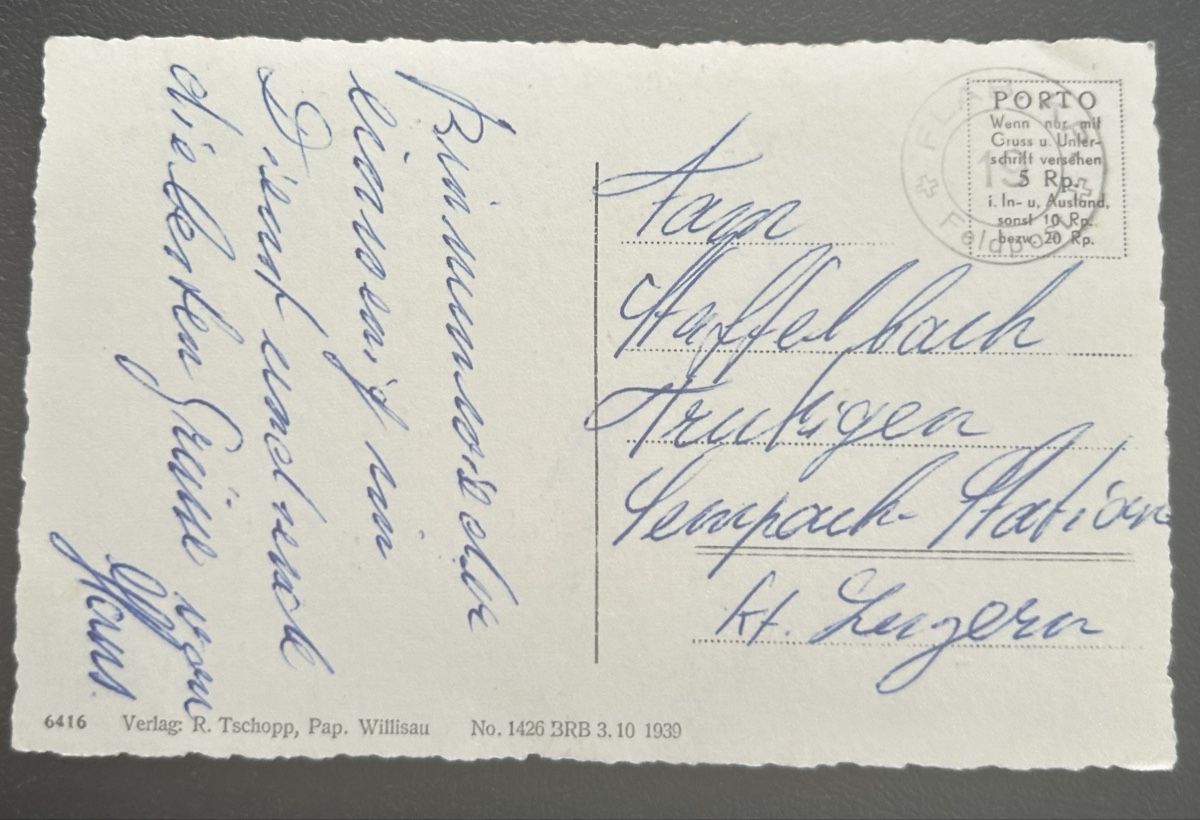 Cartoline postali: Willisau Bahnhofquartier  – Usato da Horw venduto da Tellbub 1