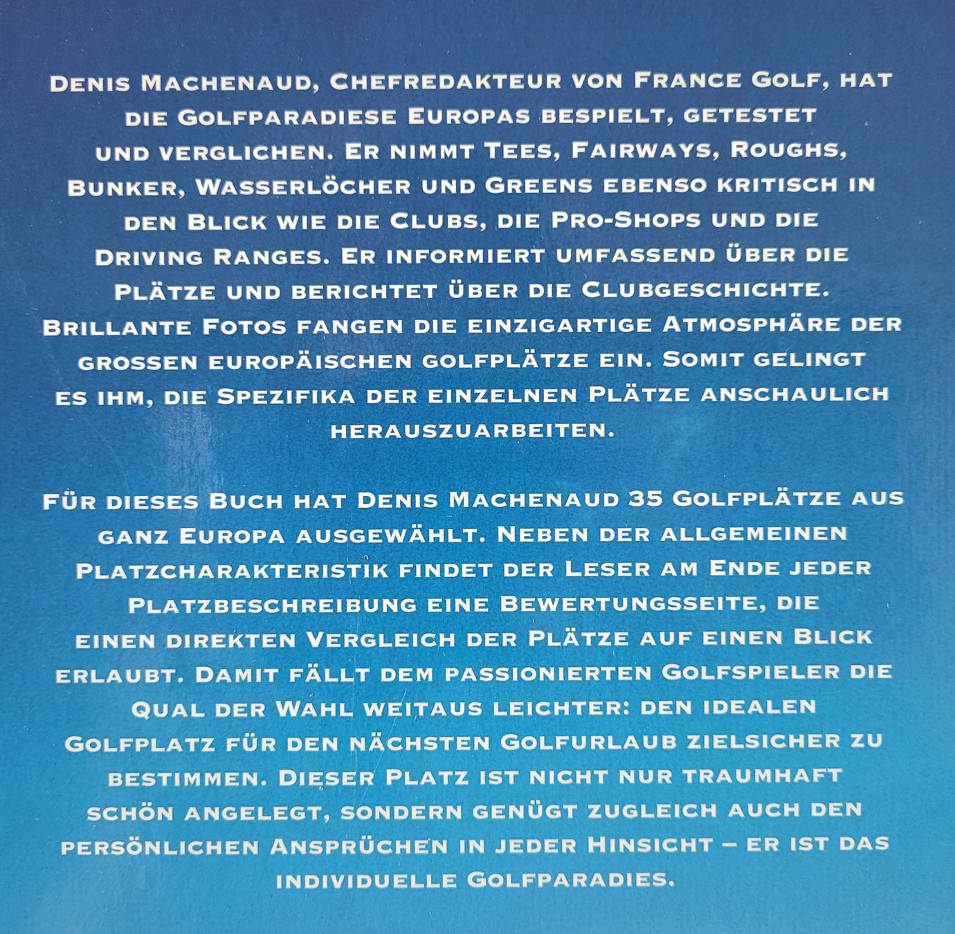 Libri: Golf Paradiese – Usato da Oberuzwil venduto da rtr_wp6m 1
