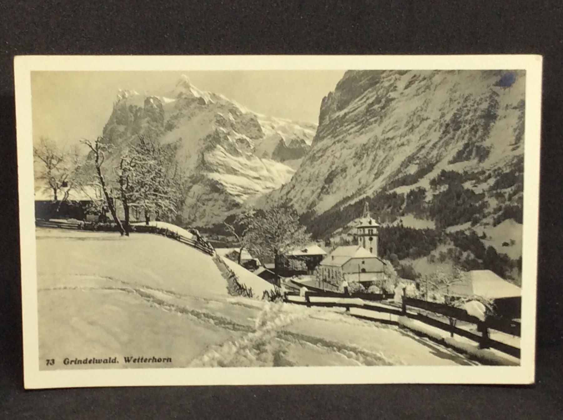 Cartoline postali: Grindelwald, Wetterhorn – Usato da Widnau venduto da Brusi9