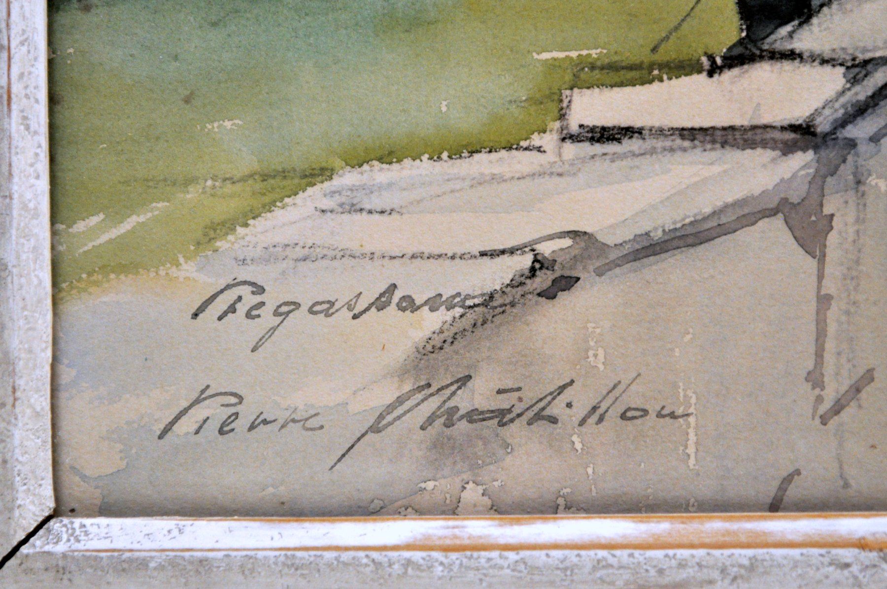 Dipinti: Aquarelle originale signée Pierre Châtillon – Usato da Neuchâtel venduto da Neuchatel 2