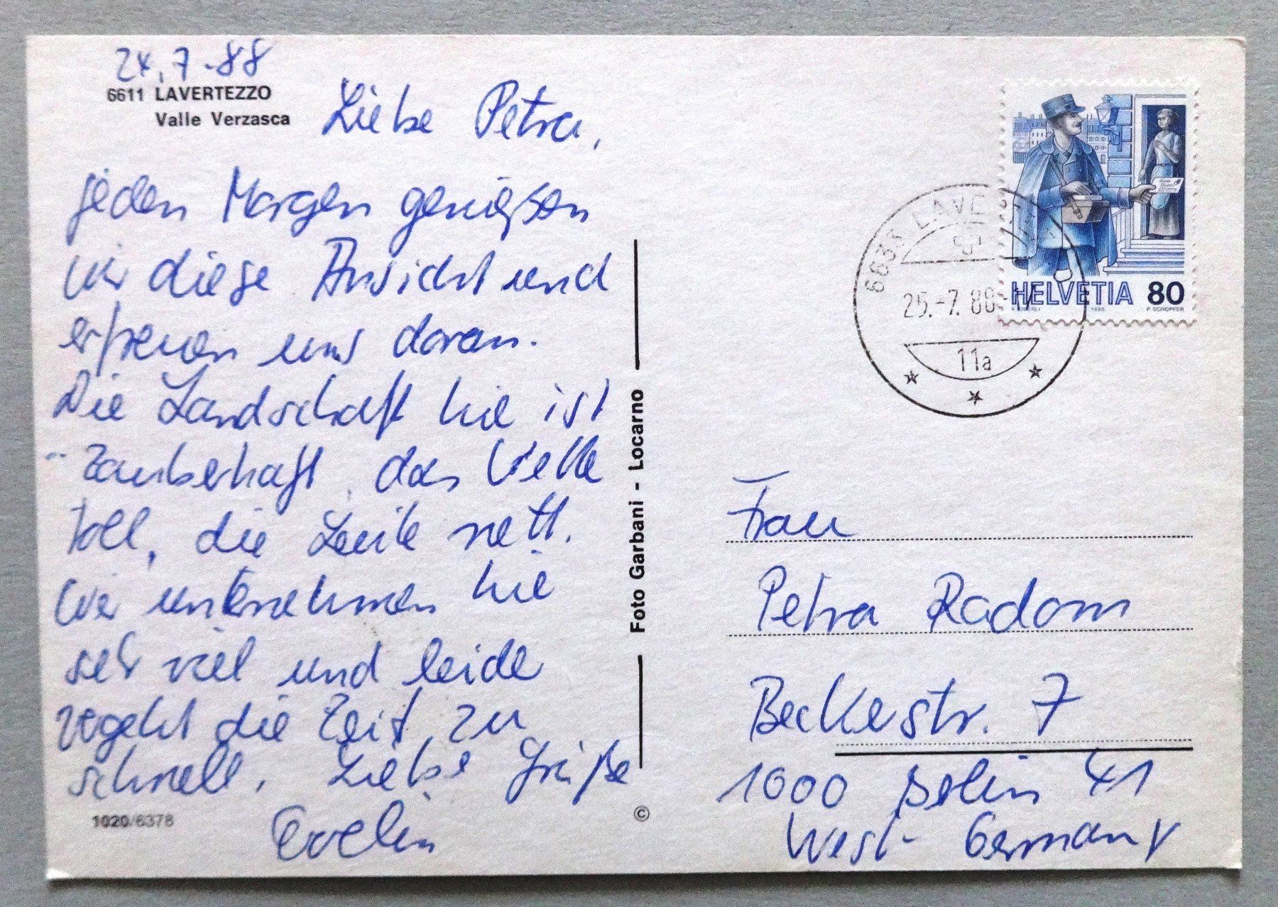Cartes postales: Lavertezzo - Valle Verzasca – D'occasion à Fétigny par Billy2miny 1