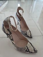 Pumps KIOMI Schlangenoptik Leder Riemchen Grösse 39 wie neu