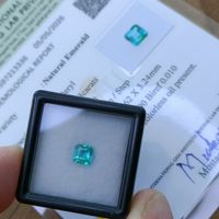 0.53 cts SMARAGD minor Oil Zertifikat Emerald Edelstein