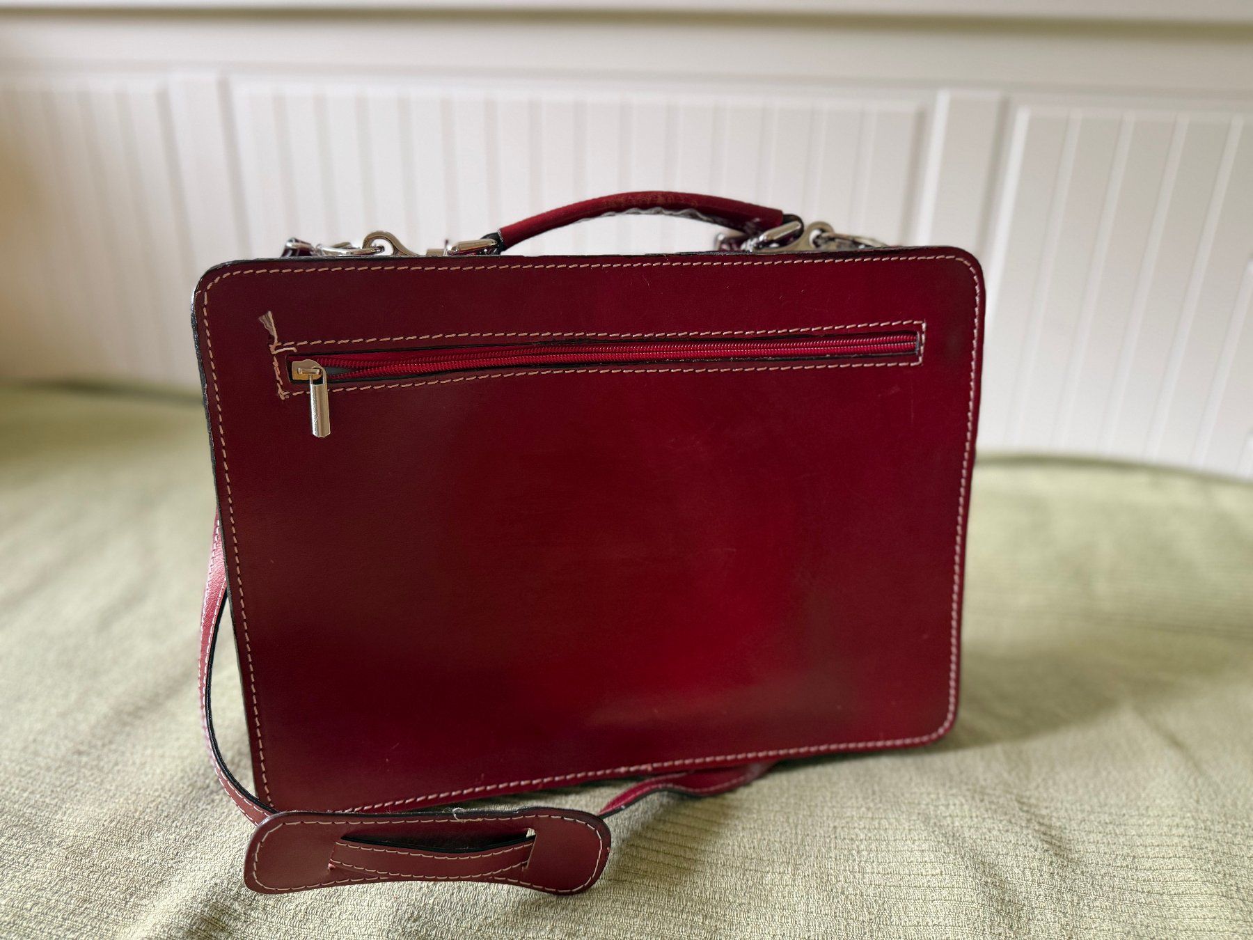 Borse da donna: Rote Lederhandtasche – Usato da St.Gallen venduto da luette 1