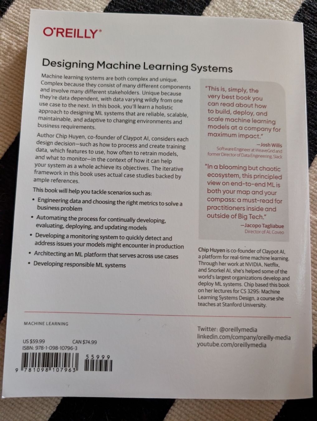 Livres: Designing MachineLearning Systems – Neuf (Voir description) à Oberwil-Lieli par stefim 1