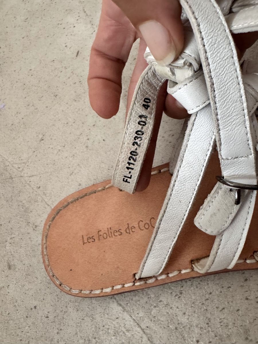 Scarpe da donna: Sandali pelle bianchi gr.40 – Nuovo (secondo la descrizione) da Samedan venduto da lau_q8yh 4