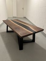 Couchtisch Nussbaum Epoxidharz