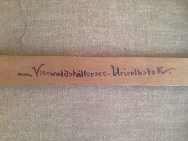 Dipinti: Vierwaldstattersee von Hubert Sattler – Usato da Schaffhausen venduto da vintageville 6