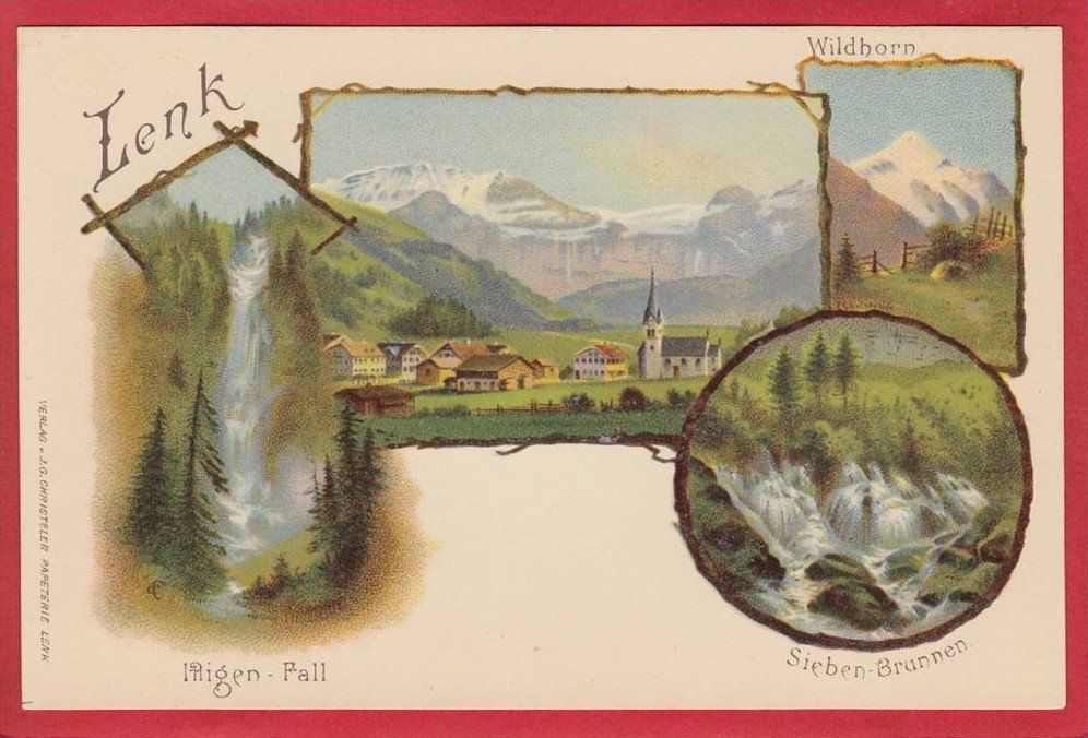 Ansichtskarten: LENK, LITHO – Gebraucht aus Grüningen von Kartenlaube