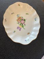 Herend Hungary Schale 212/BT – handbemalt – Blumen Goldrand