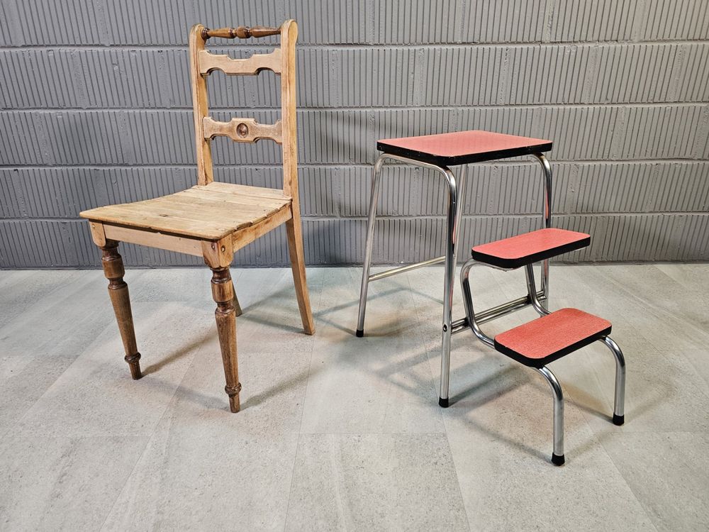 1970 Tritthocker Step-Stool Kelco rot Küchen Tabouret Hocker (Gebraucht ...