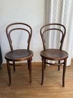 2 antike Stühle Thonet Bugholz mit Prägung 