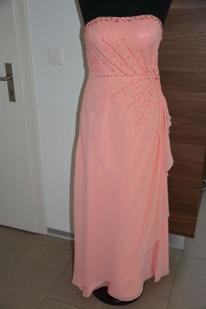 Traumhaftes Abendkleid Apricot XS/34
