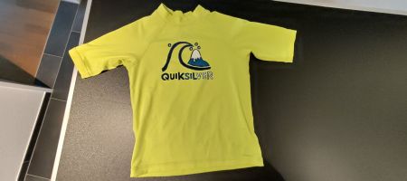 Quiksilver UV Badeshirt Rashguard Gelb Neongelb Gr. 6 (116)