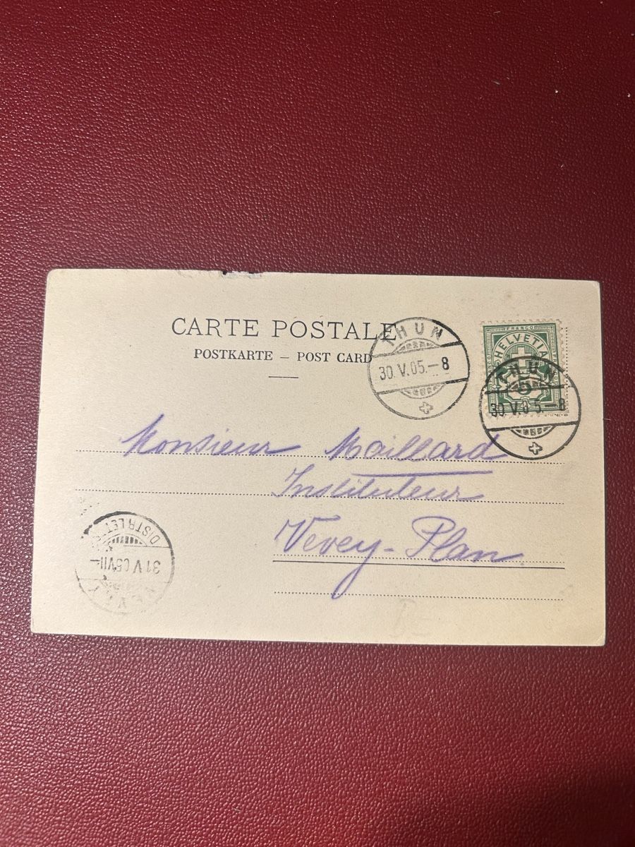 Cartes postales: Thun mit Stockhornkette 1905 – D'occasion à Breganzona par Milesbo 1
