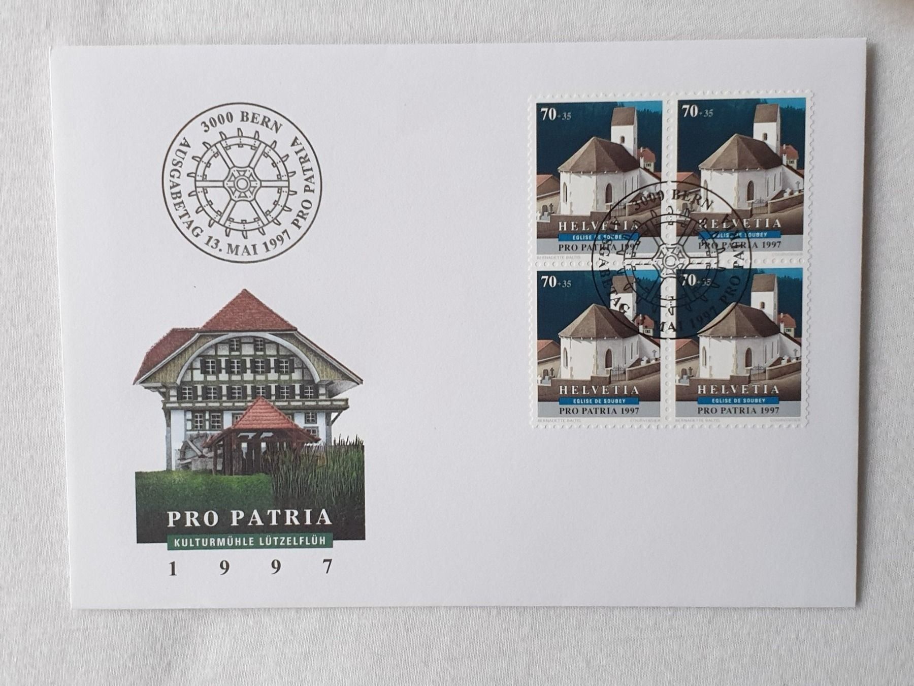 Tutti i francobolli: (148)   Pro Patria 1997 mit ET Stempel – Usato da Schwarzhäusern venduto da Inot3 3