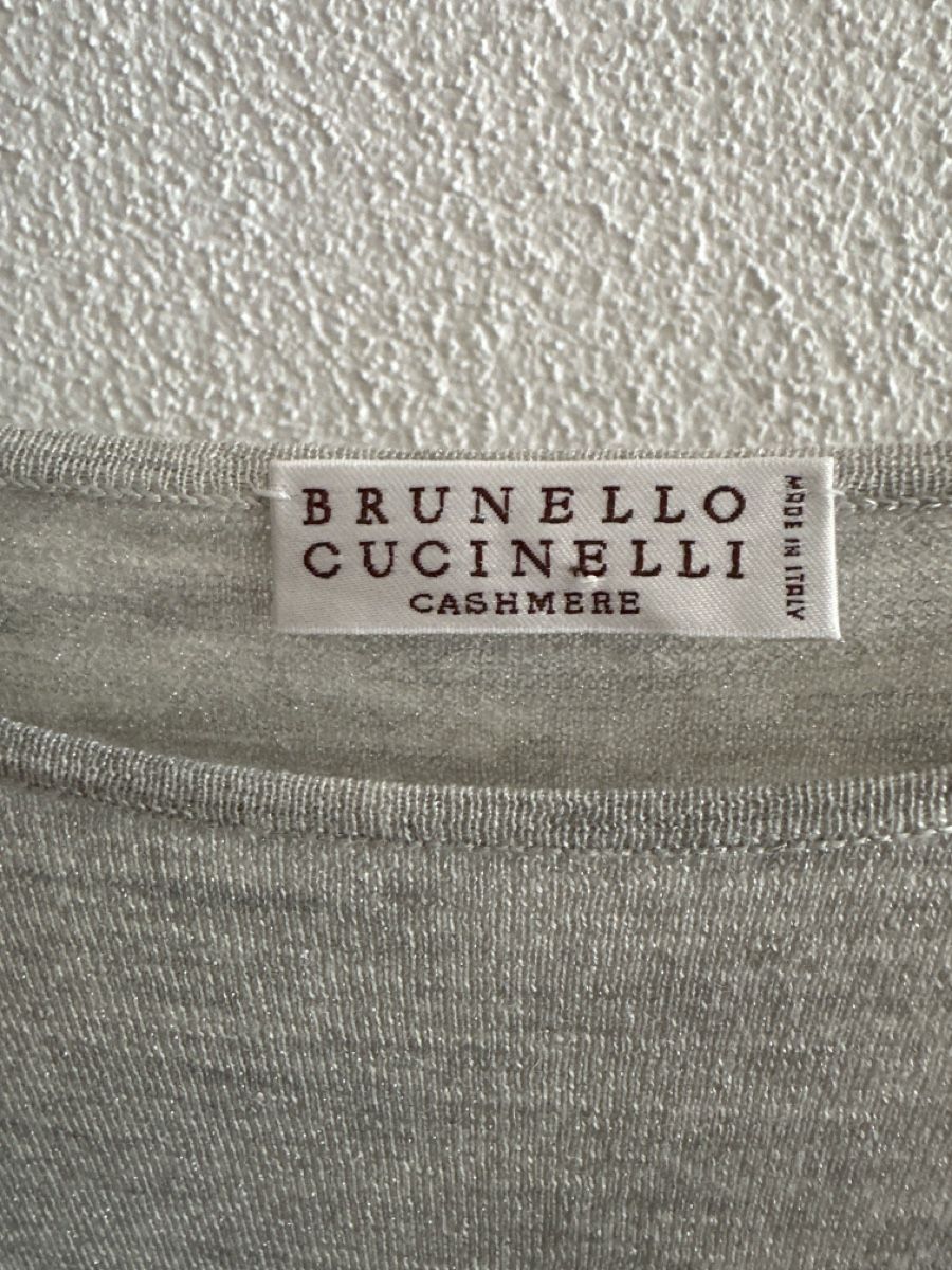 Brunello Cucinelli Pulls & Sweat-shirts: Brunello Cucinelli Pullover fein hellgrau S cashm – Neuf (Voir description) à Hergiswil NW par SilSa