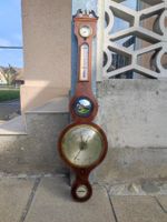 Viktorianisches Banjo-Rad-Barometer G.L Guanziroli - Antik