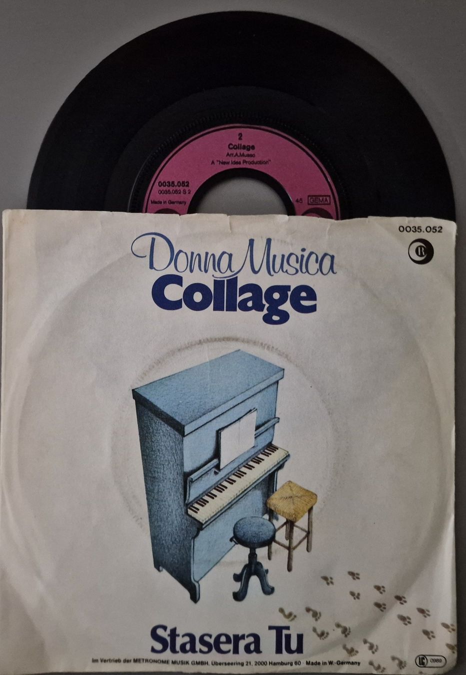Schallplatten: Collage Single – Donna Musica – Gebraucht aus Root von atelier22
