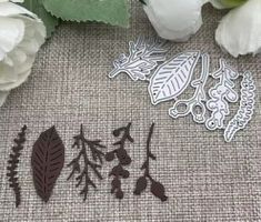 Stanzschablone Nr.100, Zweige und Blatt (Sizzix geeignet)