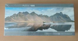 Heye Panorama Puzzle 1000, Iceland Horses, neu & ungeöffnet!
