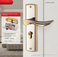 Serrure de sécurité  porte intérieure de maison,  avec clés