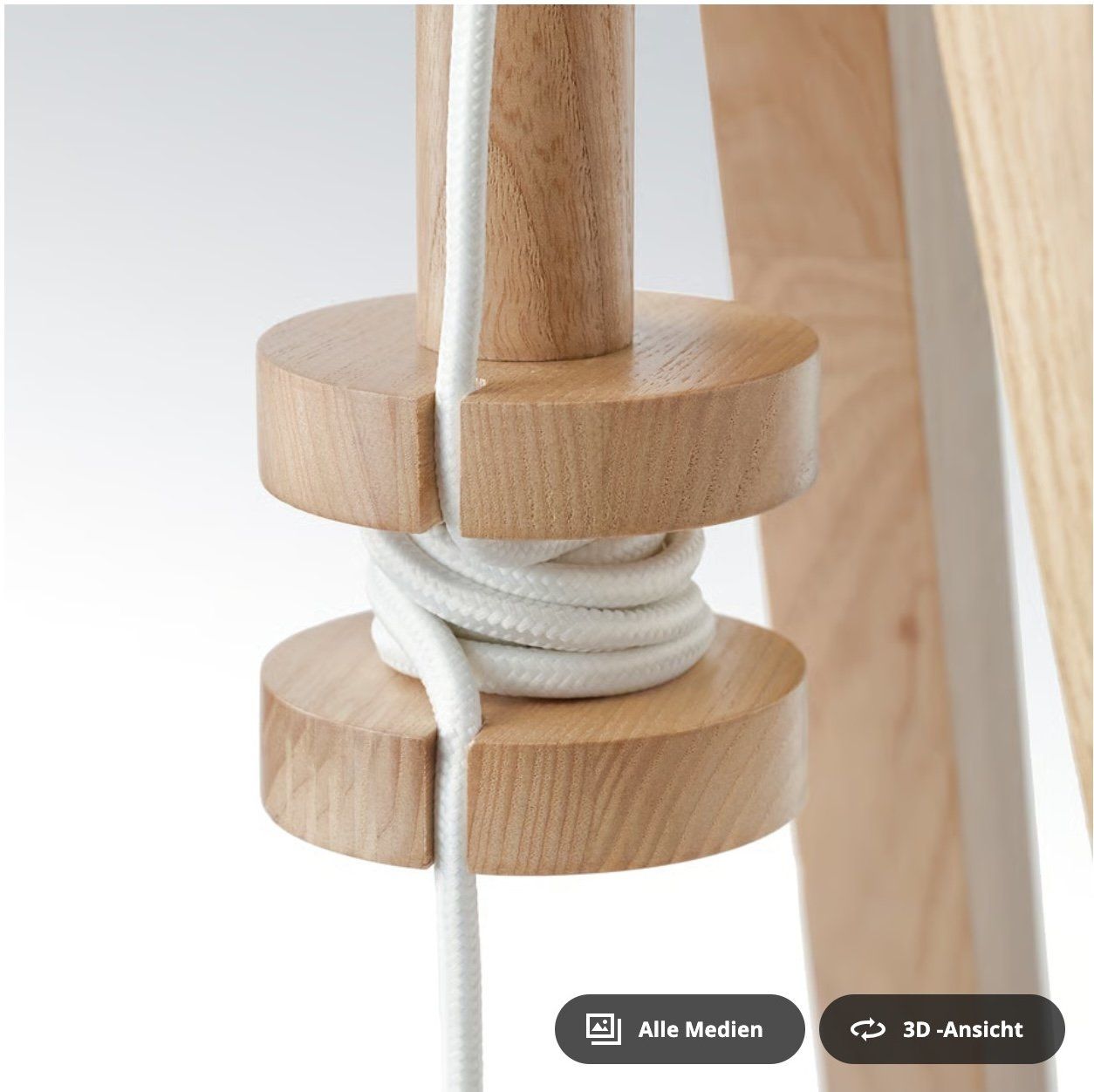 Ikea Lampade: IKEA LAUTERS Standleuchte | Esche / weiss – Nuovo (secondo la descrizione) da Scherz venduto da Neogeo5000 7