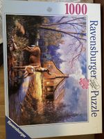 Puzzle 1000 pièces Ravensburger - paisible scène d'hiver