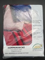 Sommerdecke, Baumwolle, rot Häkeloptik, 155x210 cm