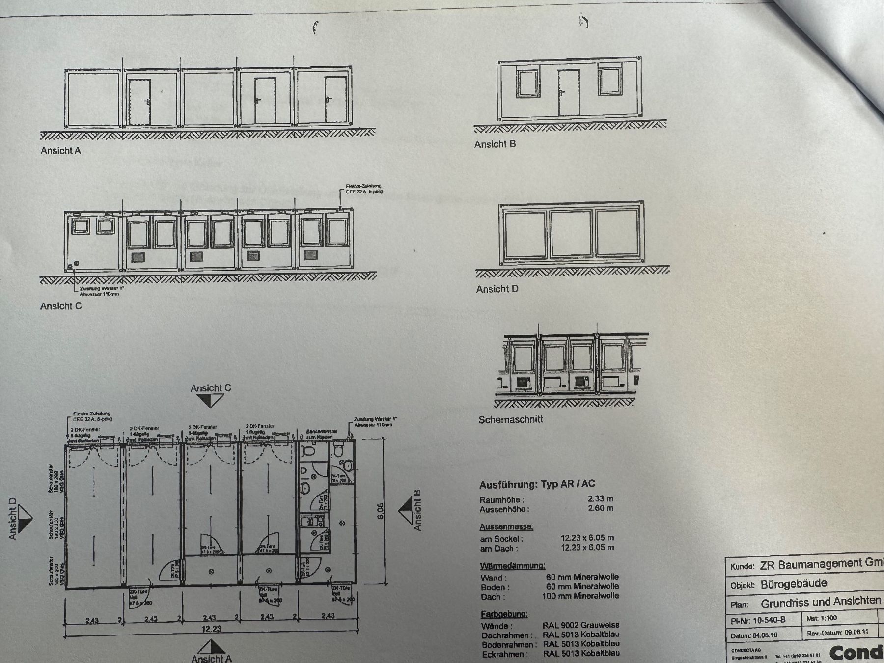 Baucontainer: Bürocontaineranlage Condecta – Gebraucht aus Dulliken von PWU92 9