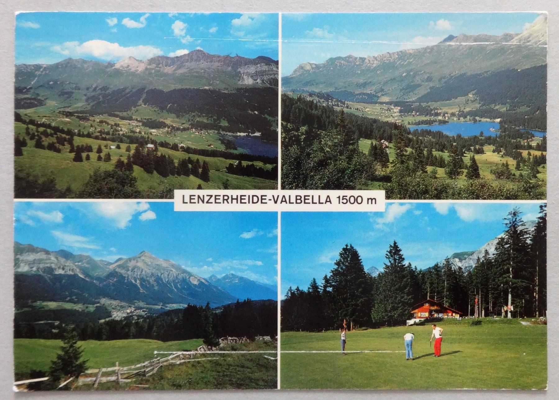 Ansichtskarten: Lenzerheide-Valbella 1500 m – Defekt aus Fétigny von Billy2miny