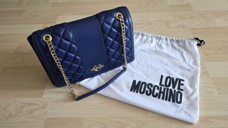 Love Moschino Handtasche dunkelblau gesteppt