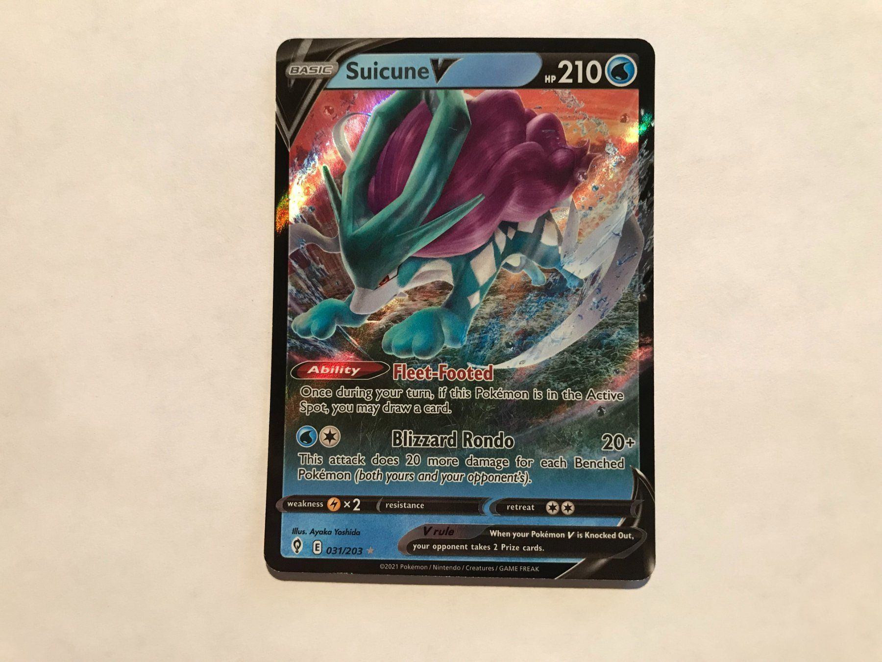 Pokémon Carte collezionabili: Suicune V EN – Usato da Hagendorn venduto da Pokecollectorch 1