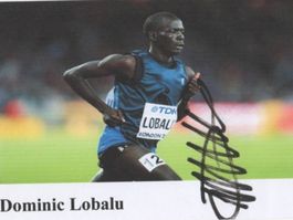 Autogrammfoto von Leichtathlet Dominic Lobalu CH