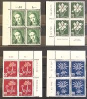 1946 Pro Juventute Viererblöcke Satz Postfrisch **