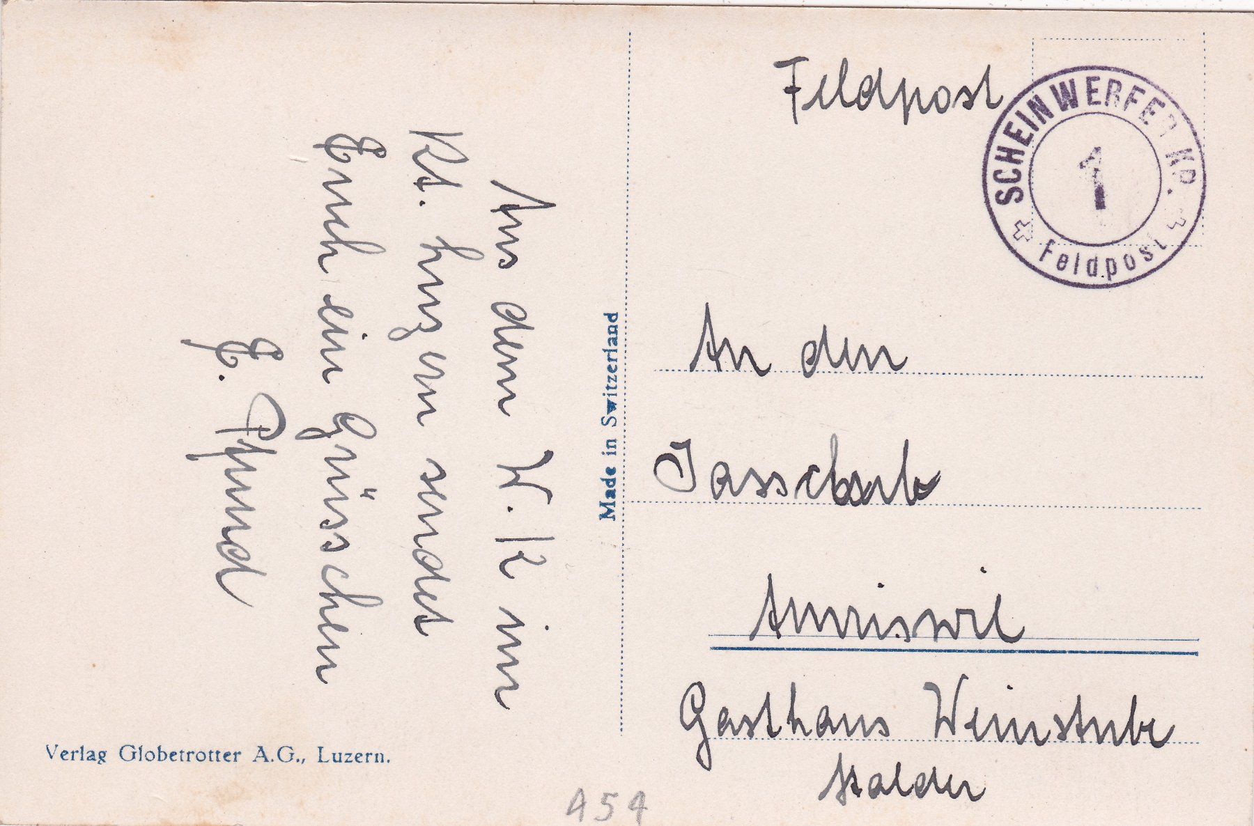 Cartoline postali: Luzern – Usato da Herisau venduto da Lisegrat2008 1