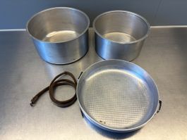 SET 3x TOPFE / RECIPIENT Vintage Camping