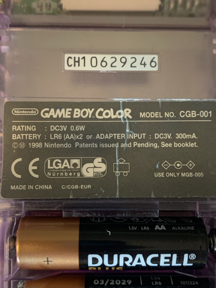 Nintendo Console: Nintendo Game Boy  "Atomic Purple"  + 6 jeux – Usato da Posieux venduto da pha_tnd9 4