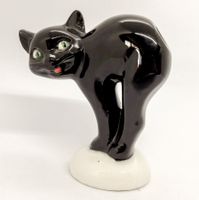Goebel chat noir Bretzel vintage schwarze Katze Brezel