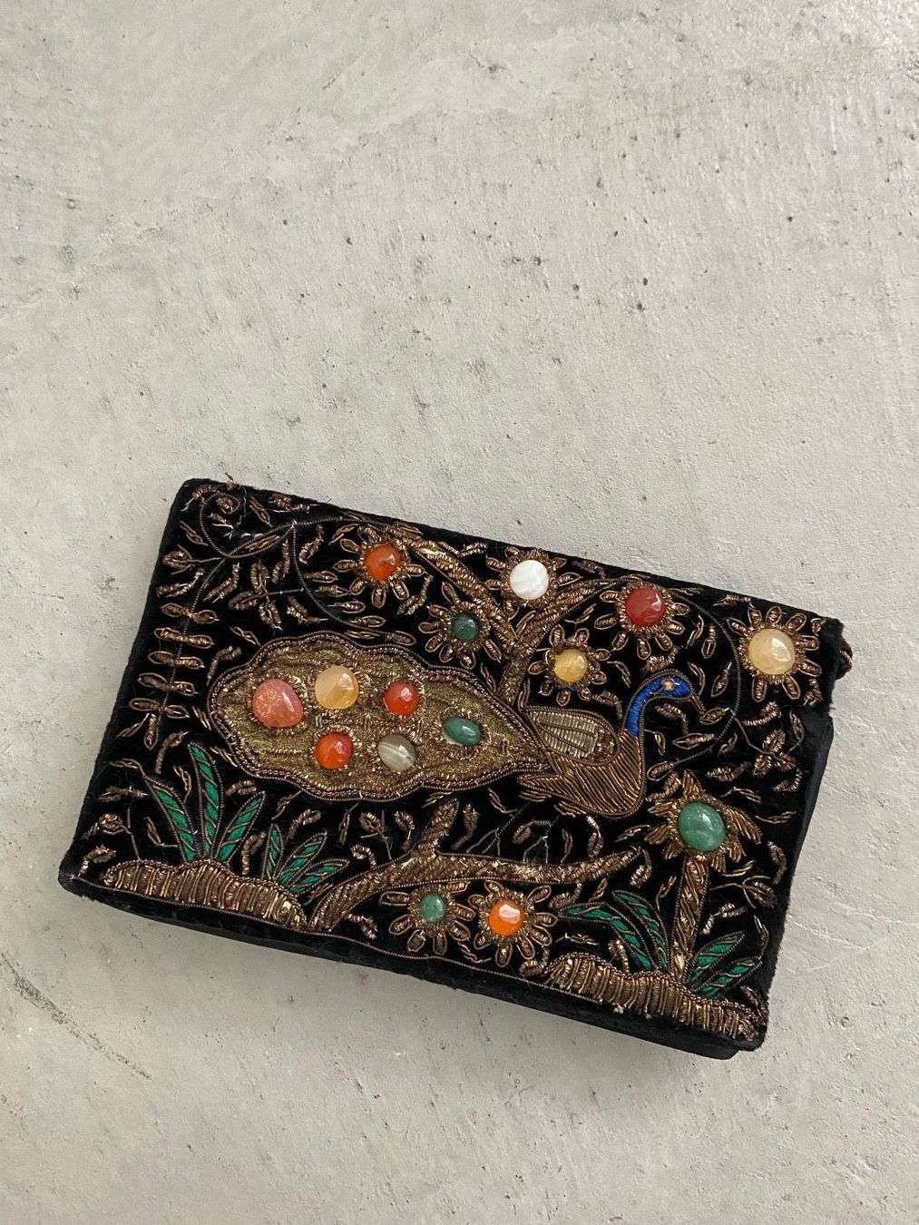 Borse da donna: Original 1920s Clutch mit Edelsteinen – Usato da Zürich venduto da Eves.vintage.element 1