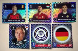 TOPPS EM 2024 / 6 x "blaue Punkte" (EURO-BOARDER)