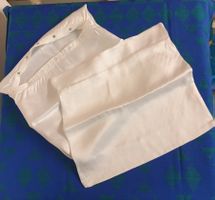 2 Kissenbezüge aus Satin, weiss, 35cm x 35cm