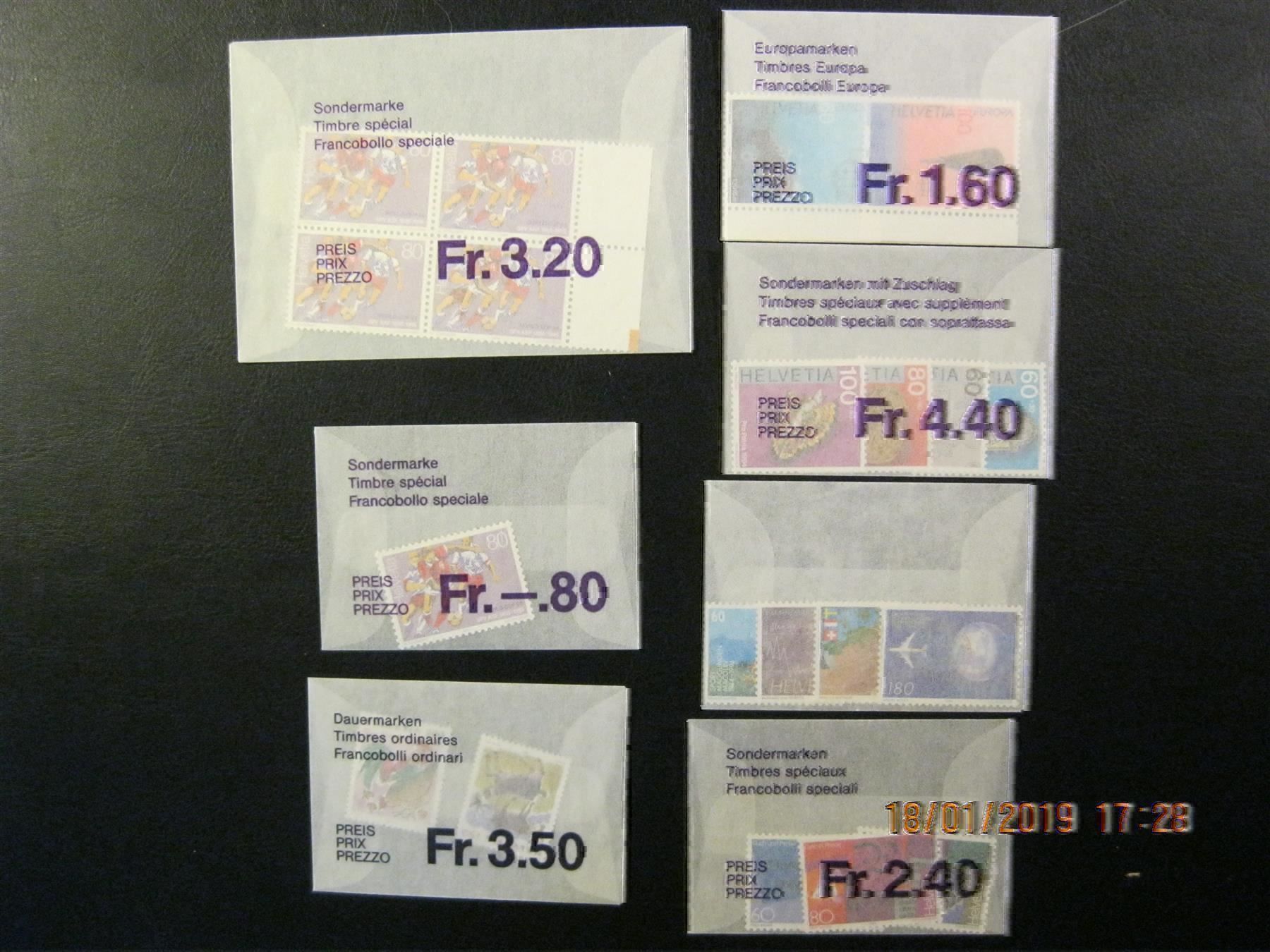 Alle Briefmarken: 1994 Diverse Briefmarken  Postfrisch – Neu und originalverpackt aus Affoltern am Albis von Andrezc