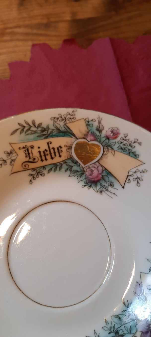 Tassen: Antike Hochzeitstasse/-Teller mit Inschriften – Gebraucht aus Busswil BE von balu37 7